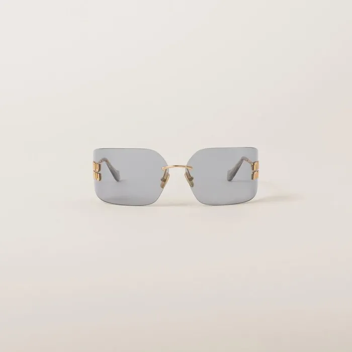 Women Eyewear Miu Miu Runway Sunglasses Light Gray Lenses
