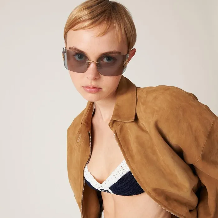 Women Eyewear Miu Miu Runway Sunglasses Light Gray Lenses Women Eyewear Miu Miu Runway Sunglasses Light Gray Lenses