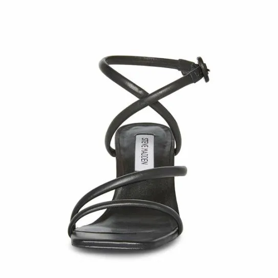 Women FAE BLACK LEATHER Black Leather Steve Madden Heels Women FAE BLACK LEATHER Black Leather Steve Madden Heels