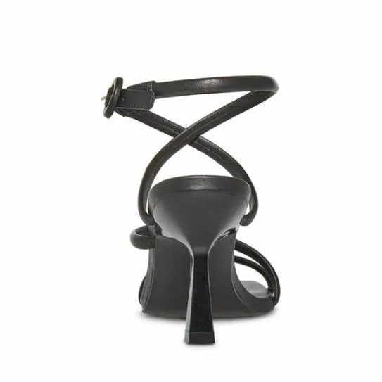 Women FAE BLACK LEATHER Black Leather Steve Madden Heels Women FAE BLACK LEATHER Black Leather Steve Madden Heels