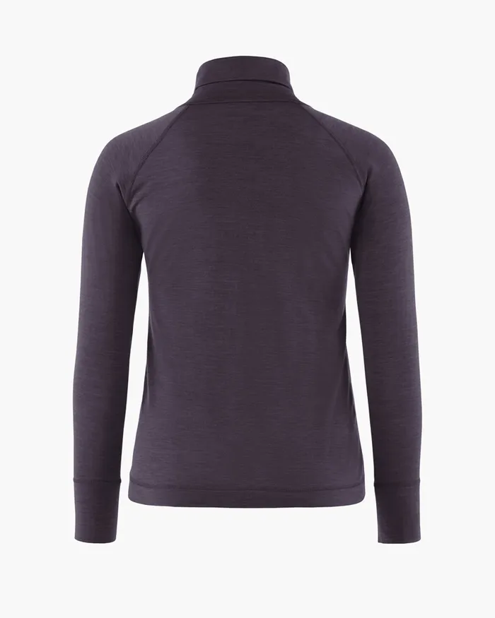 Women Fafne Activity Baselayer Turtleneck Grape Klttermusen Base Layers