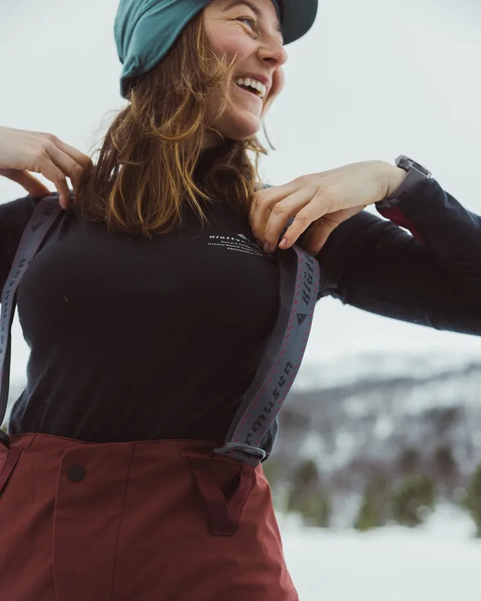 Women Fafne Activity Baselayer Turtleneck Raven Klttermusen Base Layers