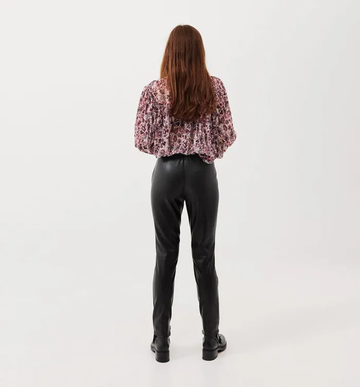 Women Faux Leather Leggings 8211 Black Promod Trousers Women Faux Leather Leggings 8211 Black Promod Trousers