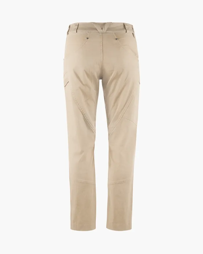 Women Gefjon 20 Flexible Cotton Pants Warm Sand Klttermusen Pants