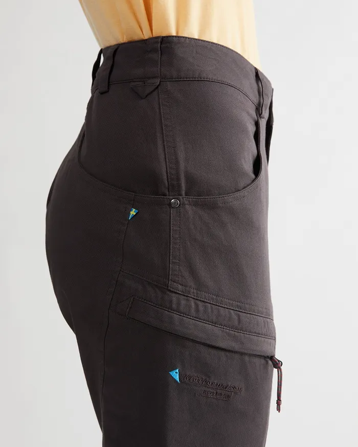 Women Gefjon 20 Flexible Cotton Pants Warm Sand Klttermusen Pants