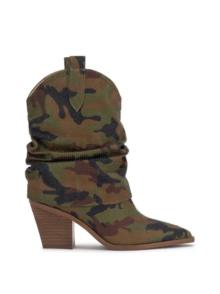 Women Gemorra Bootie In Forest Camo Jessica Simpson Boots and Booties