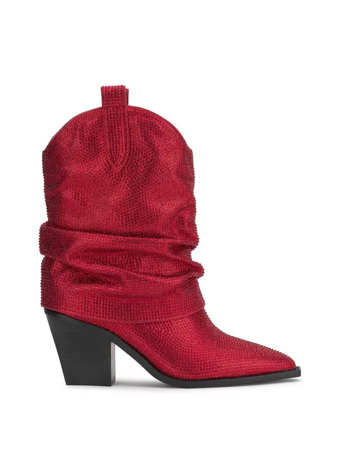 Women Gemorra Bootie In Red Muse Jessica Simpson Boots and Booties