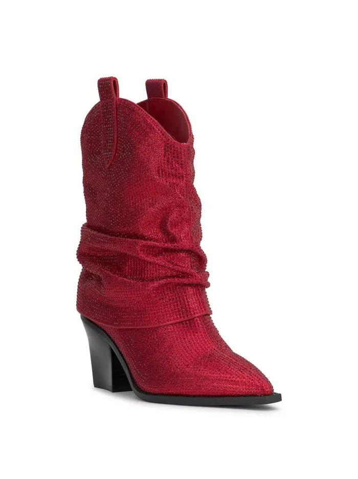 Women Gemorra Bootie In Red Muse Jessica Simpson Boots and Booties