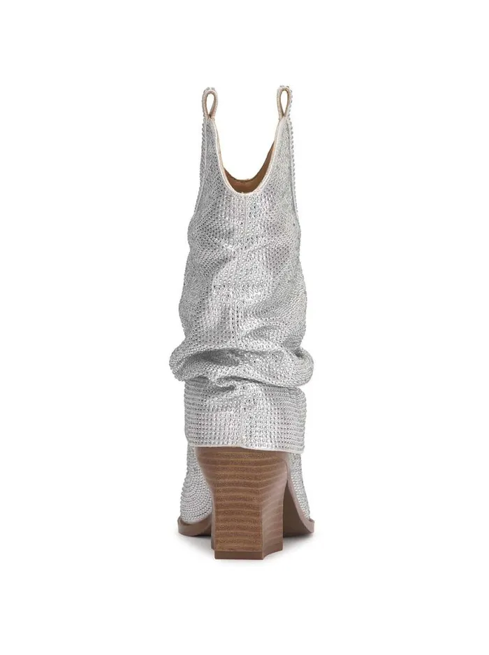 Women Gemorra Bootie In Silver Jessica Simpson Boots and Booties
