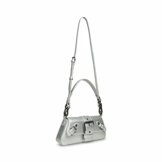 Women GEREL BAG SILVER Silver Steve Madden Crossbody Bags Women GEREL BAG SILVER Silver Steve Madden Crossbody Bags