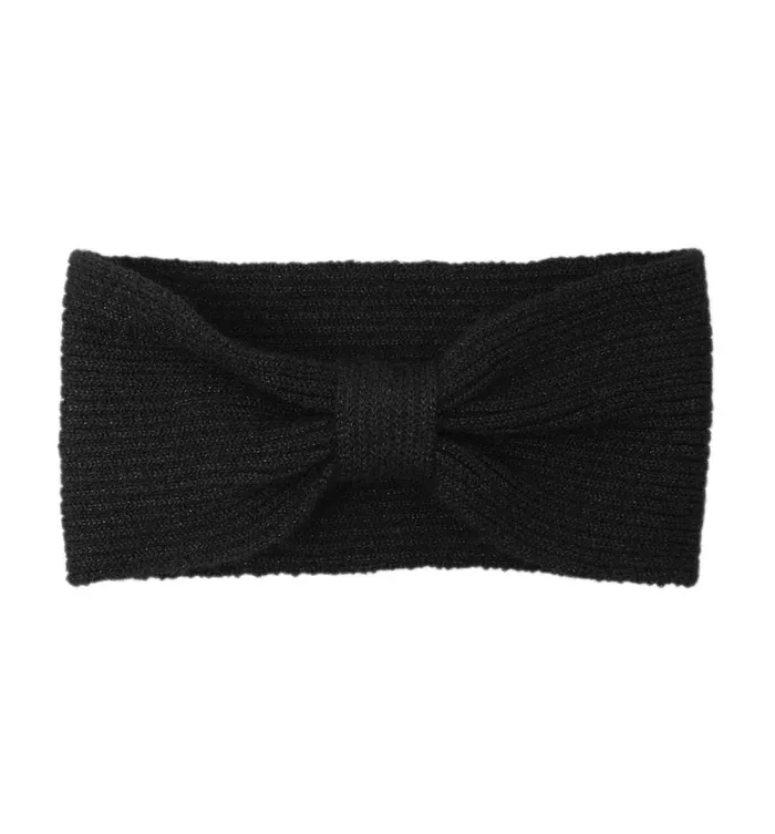Women Glitzy Ribbed Headband 8211 Black Promod Hats And Gloves