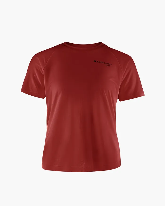 Women Groa Technical Short Sleeve Tee Ruby Red Klttermusen TShirts