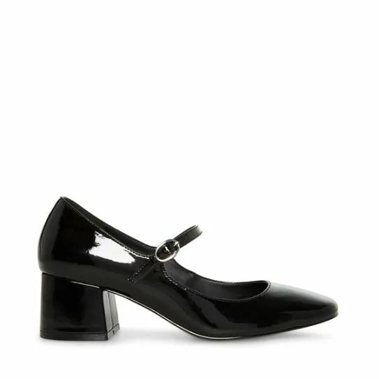 Women HAWKE BLACK PATENT Black Patent Steve Madden Heels