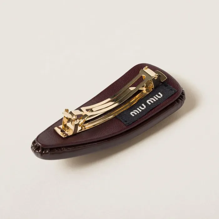 Women Headbands And Hair Accessories Miu Miu Patent Leather Hair Clip Briarwood Women Headbands And Hair Accessories Miu Miu Patent Leather Hair Clip Briarwood