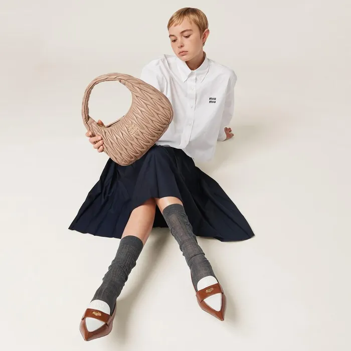 Women Hobo Bags Miu Miu Wander Matelass Nappa Leather Hobo Bag Cameo Women Hobo Bags Miu Miu Wander Matelass Nappa Leather Hobo Bag Cameo