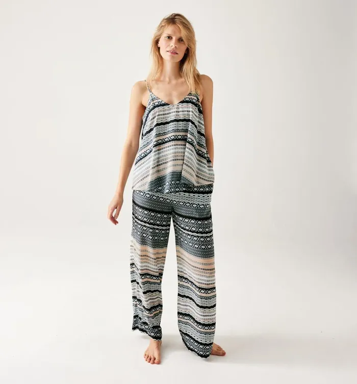 Women Homewear Strappy Top 8211 Multicolour Print Promod Tops Women Homewear Strappy Top 8211 Multicolour Print Promod Tops