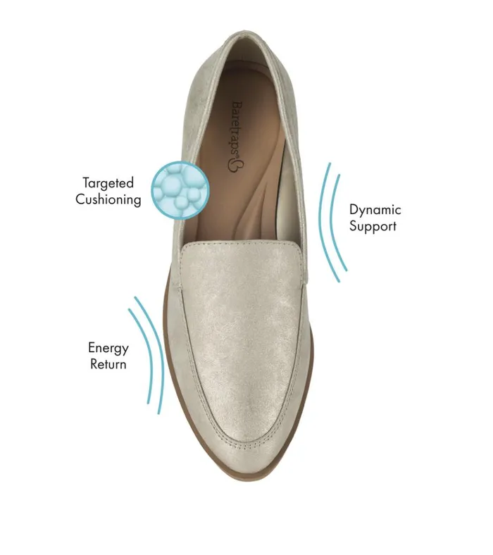 Women Hydie Loafer Champagne Baretraps Dress Shoes
