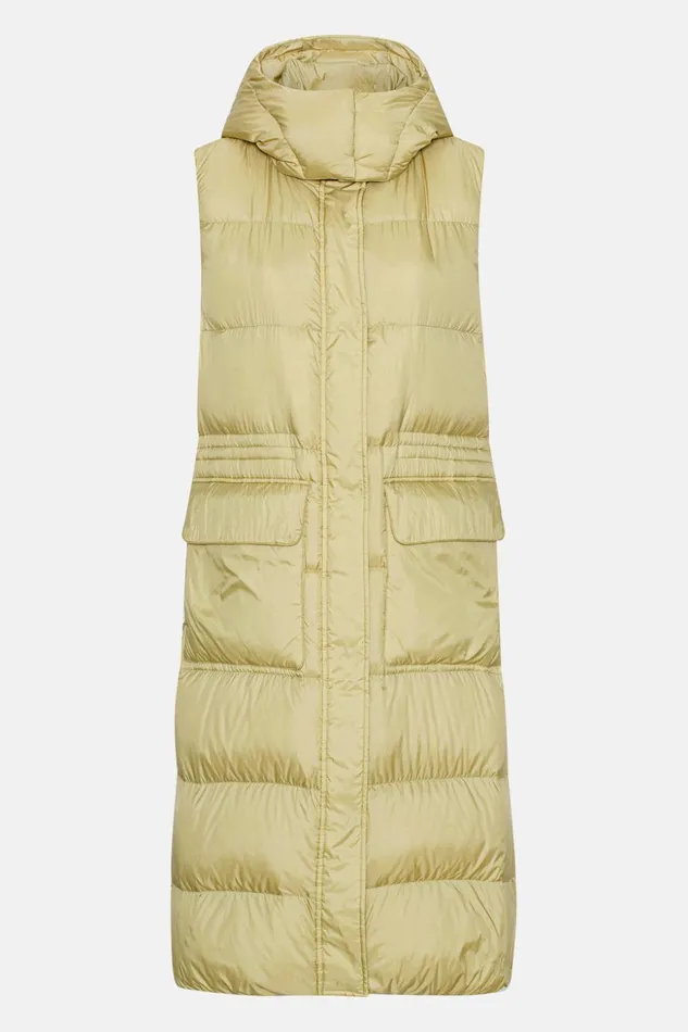 Women Ilse Jacobsen Jackets And Coats Long Down Vest 8211 Olive Grass Women Ilse Jacobsen Jackets And Coats Long Down Vest 8211 Olive Grass