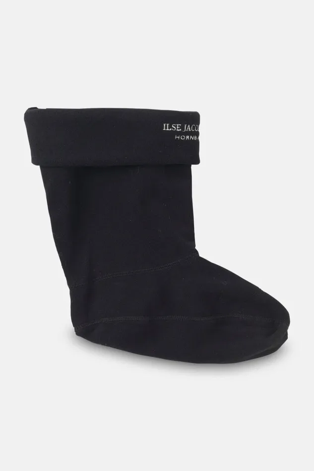 Women Ilse Jacobsen Rainboots Accessories Fleece Socks For Rub15 Medium Rainboots 8211 Black Creme Women Ilse Jacobsen Rainboots Accessories Fleece Socks For Rub15 Medium Rainboots 8211 Black Creme