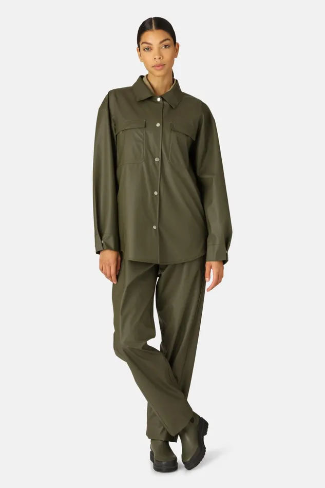Women Ilse Jacobsen Raincoats Rain Jacket 8211 Army