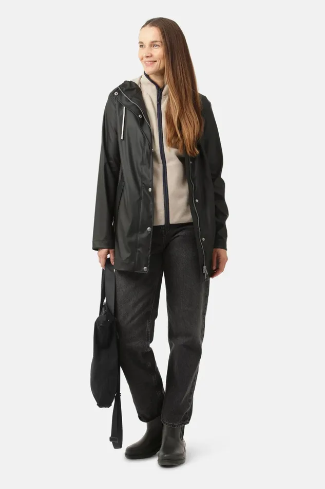 Women Ilse Jacobsen Raincoats Rain Jacket 8211 Black Beauty