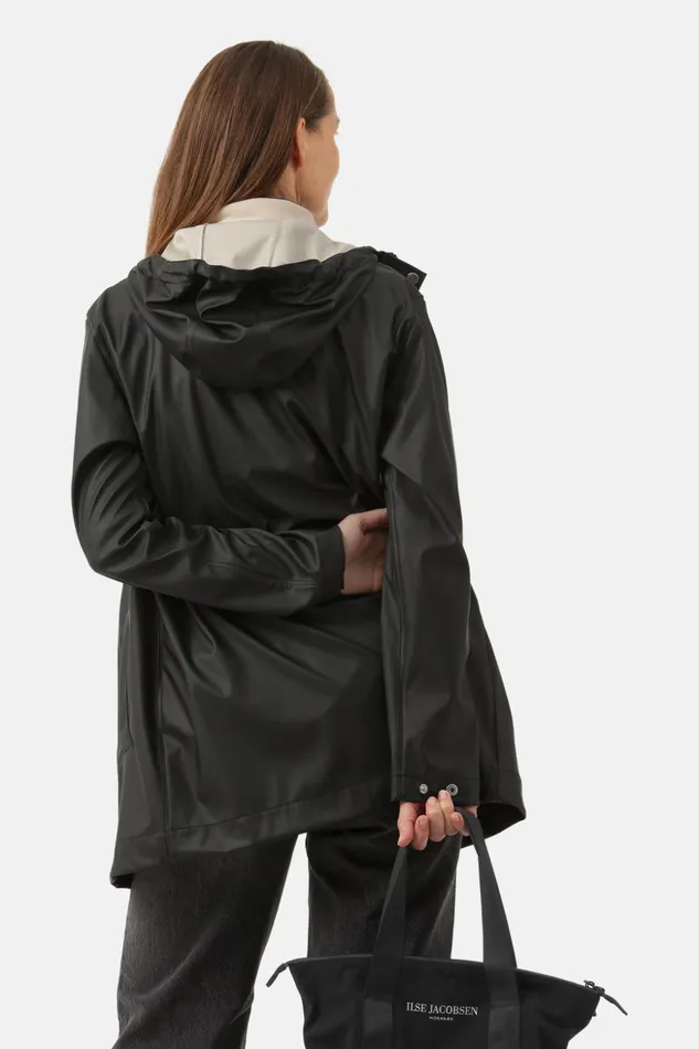 Women Ilse Jacobsen Raincoats Rain Jacket 8211 Black Beauty Women Ilse Jacobsen Raincoats Rain Jacket 8211 Black Beauty