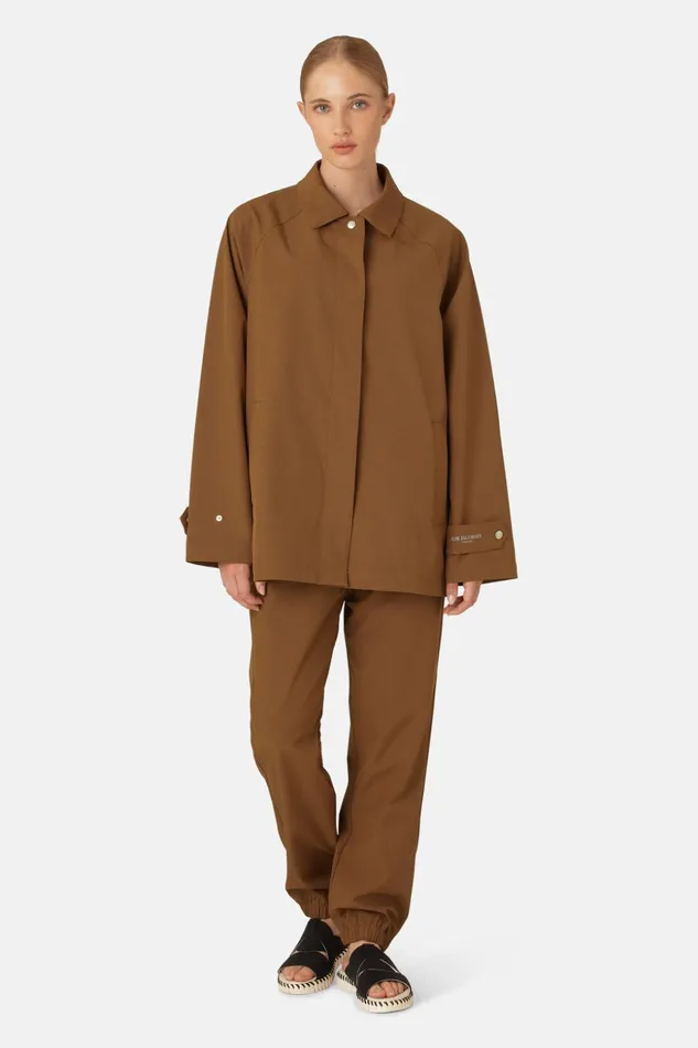 Women Ilse Jacobsen Raincoats Rain Jacket 8211 Walnut