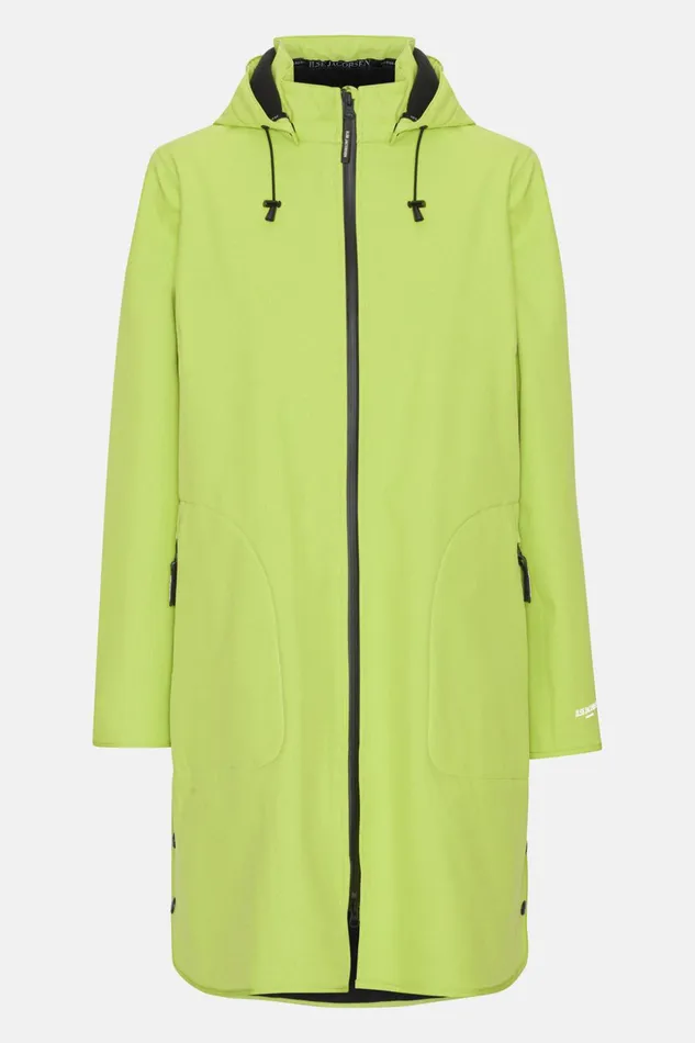 Women Ilse Jacobsen Raincoats Raincoat 8211 Lime Green