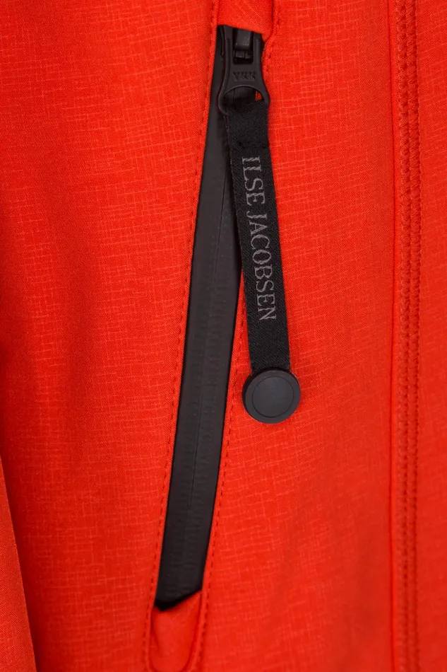 Women Ilse Jacobsen Raincoats Raincoat 8211 Warm Orange Women Ilse Jacobsen Raincoats Raincoat 8211 Warm Orange