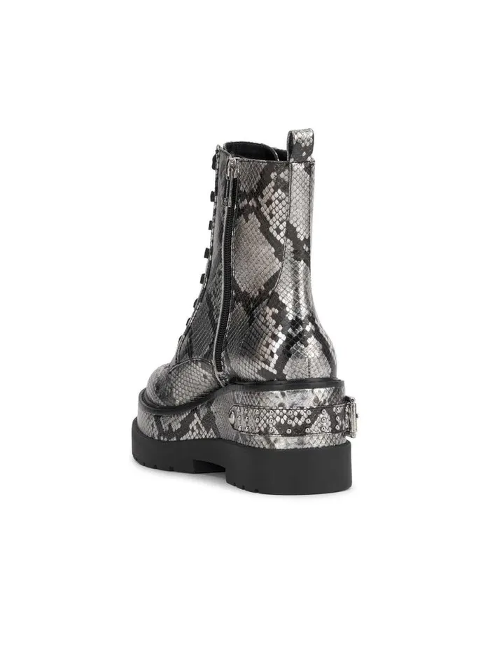 Women Imelda Combat Boot In Chrome Snake Jessica Simpson Boots and Booties