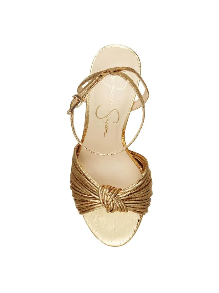 Women Immie Platform Sandal In Gold Snake Jessica Simpson Platforms
