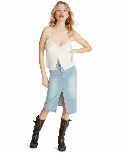 Women IVONNE JEAN SKIRT Denim Fabric Steve Madden Bottoms