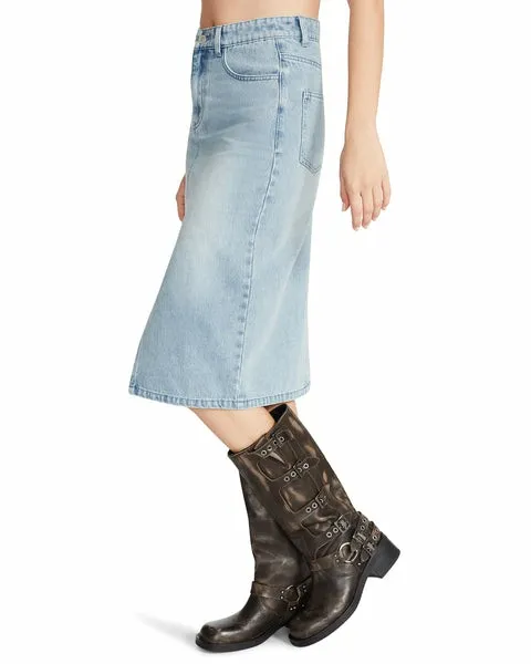 Women IVONNE JEAN SKIRT Denim Fabric Steve Madden Bottoms Women IVONNE JEAN SKIRT Denim Fabric Steve Madden Bottoms