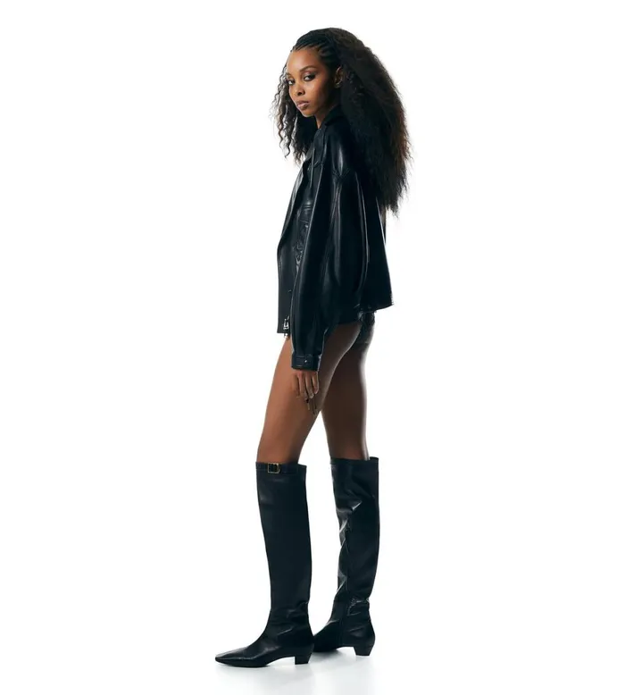 Women Jackets Tom Ford New Plonge Leather Biker Jacket Black Women Jackets Tom Ford New Plonge Leather Biker Jacket Black