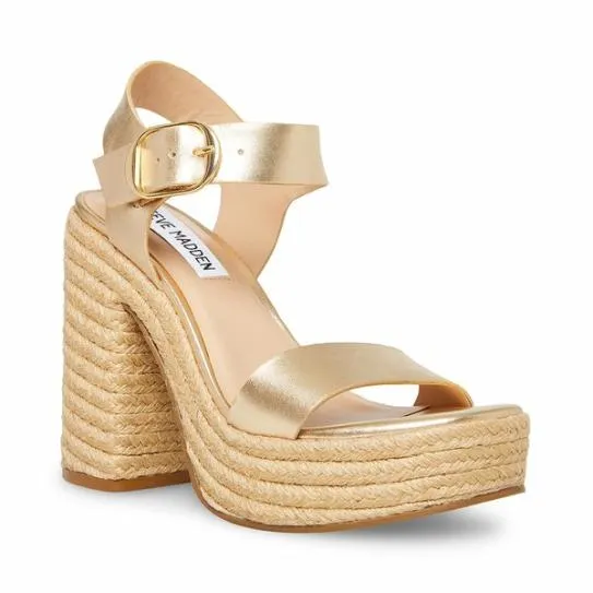 Women JANICE GOLD Gold Steve Madden Heels Women JANICE GOLD Gold Steve Madden Heels