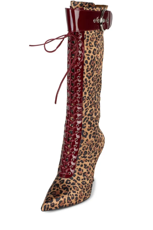 Women Jeffrey Campbell Knee High LacedUp