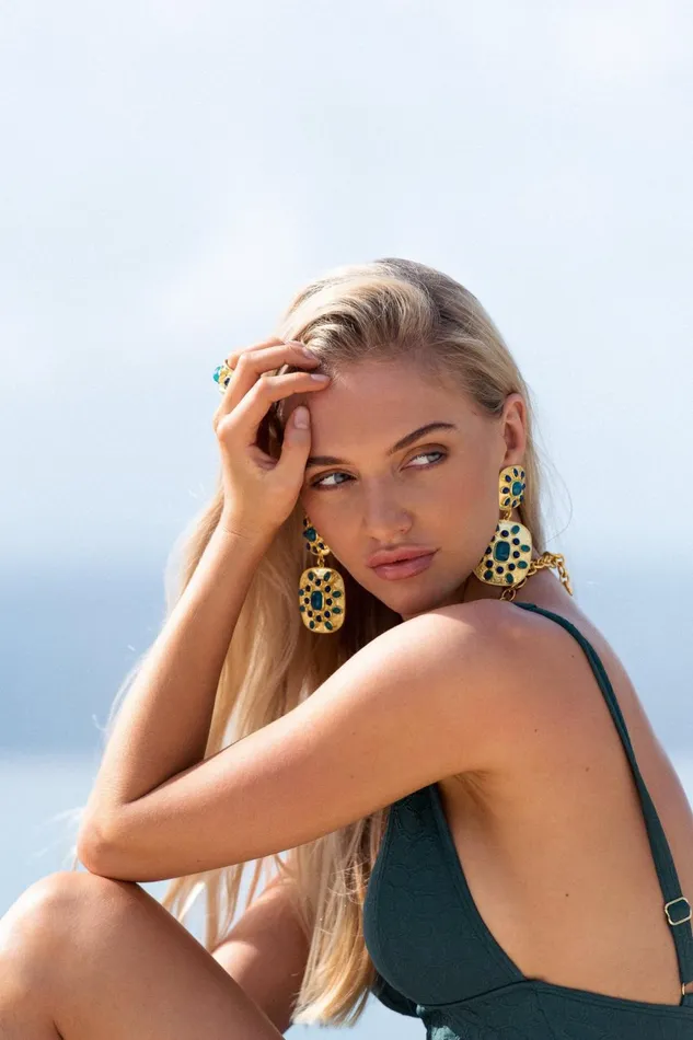 Women Jewellery Camilla Valere Turquoise Cordelia Earrings Multi