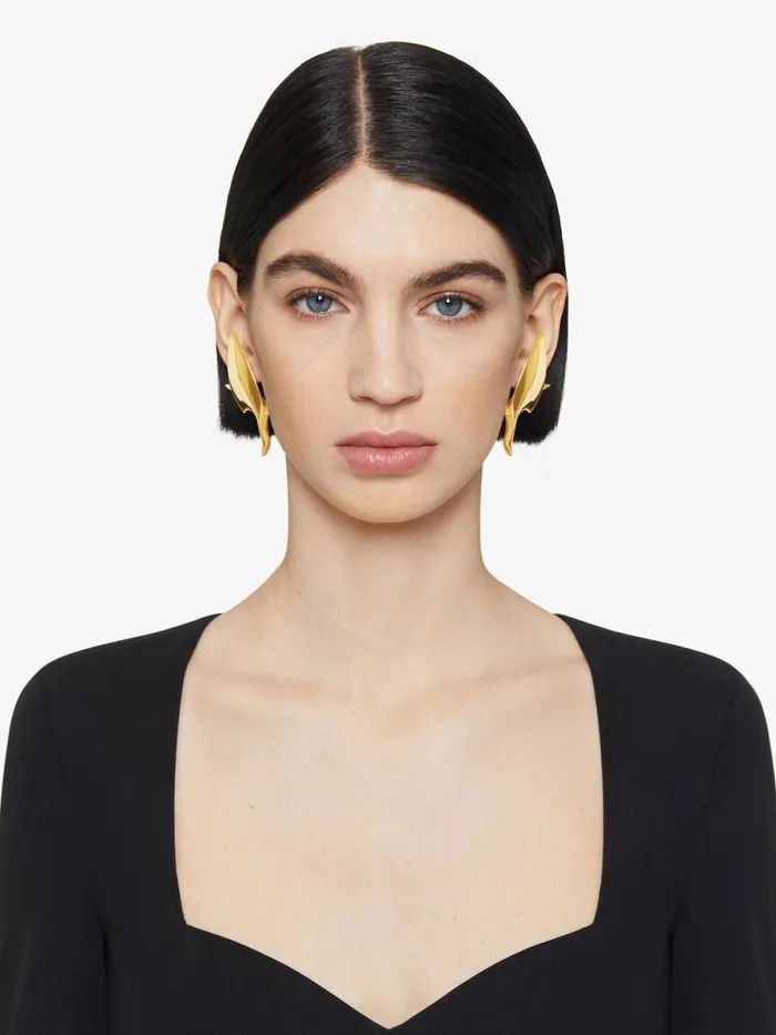 Women Jewelry Givenchy Bird Earrings In Metal Golden Yellow Women Jewelry Givenchy Bird Earrings In Metal Golden Yellow