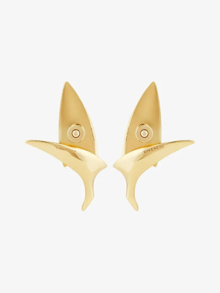 Women Jewelry Givenchy Bird Earrings In Metal Golden Yellow Women Jewelry Givenchy Bird Earrings In Metal Golden Yellow