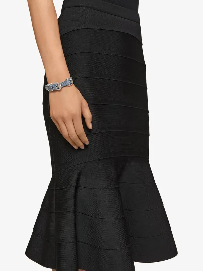 Women Jewelry Givenchy Voyou Bracelet In Denim And Metal Denim Blue Women Jewelry Givenchy Voyou Bracelet In Denim And Metal Denim Blue
