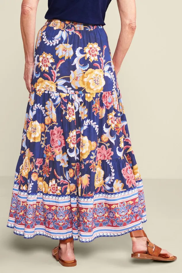 Women Kara Skirt II Akrotiri Flowers Soft Surroundings Skirts Women Kara Skirt II Akrotiri Flowers Soft Surroundings Skirts