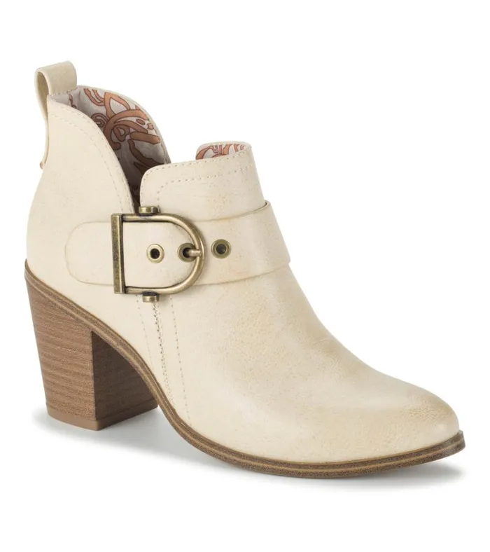 Women Karina Block Heel Ankle Bootie Milkyway Baretraps Booties