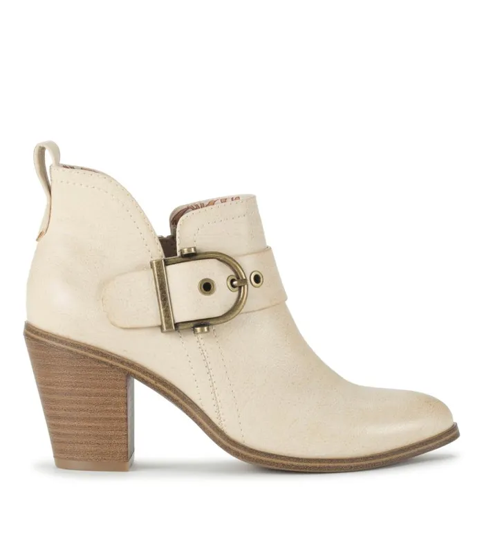 Women Karina Block Heel Ankle Bootie Milkyway Baretraps Booties