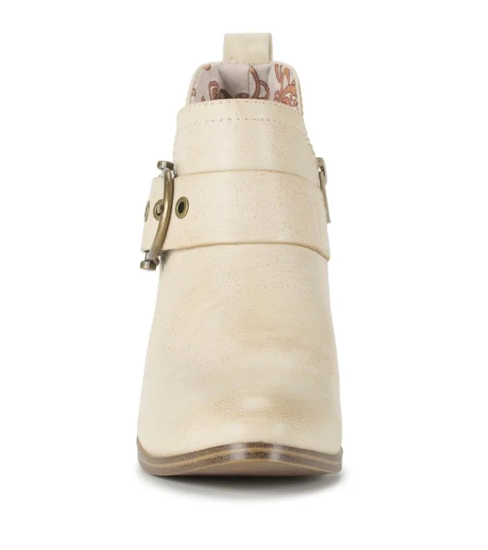 Women Karina Block Heel Ankle Bootie Milkyway Baretraps Booties