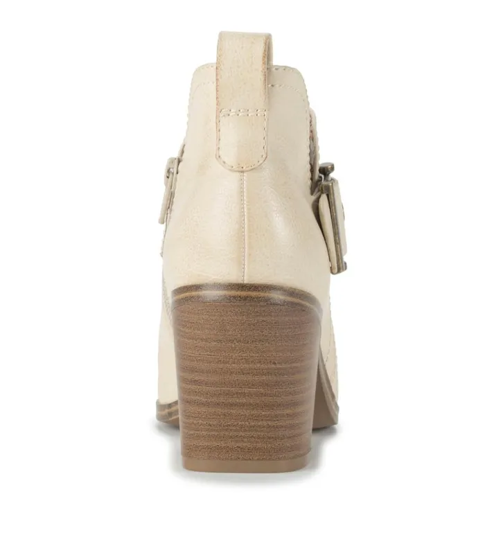 Women Karina Block Heel Ankle Bootie Milkyway Baretraps Booties