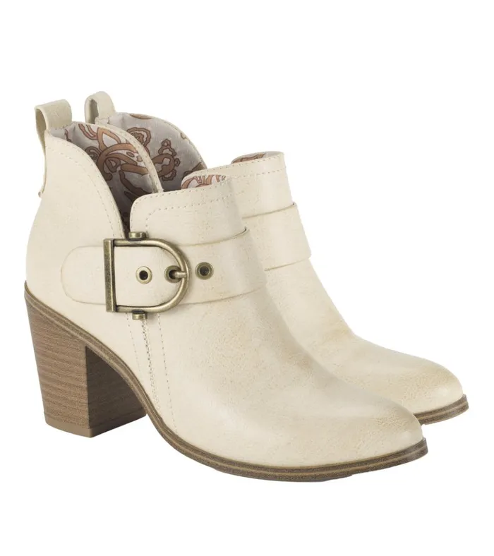 Women Karina Block Heel Ankle Bootie Milkyway Baretraps Booties