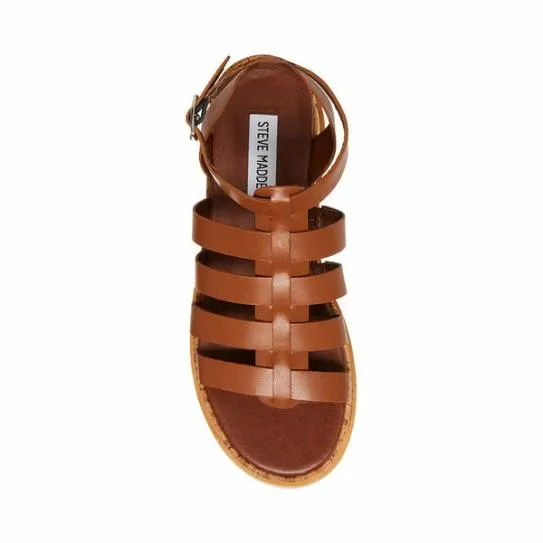 Women KAYDEE COGNAC LEATHER Cognac Leather Steve Madden Sandals Women KAYDEE COGNAC LEATHER Cognac Leather Steve Madden Sandals