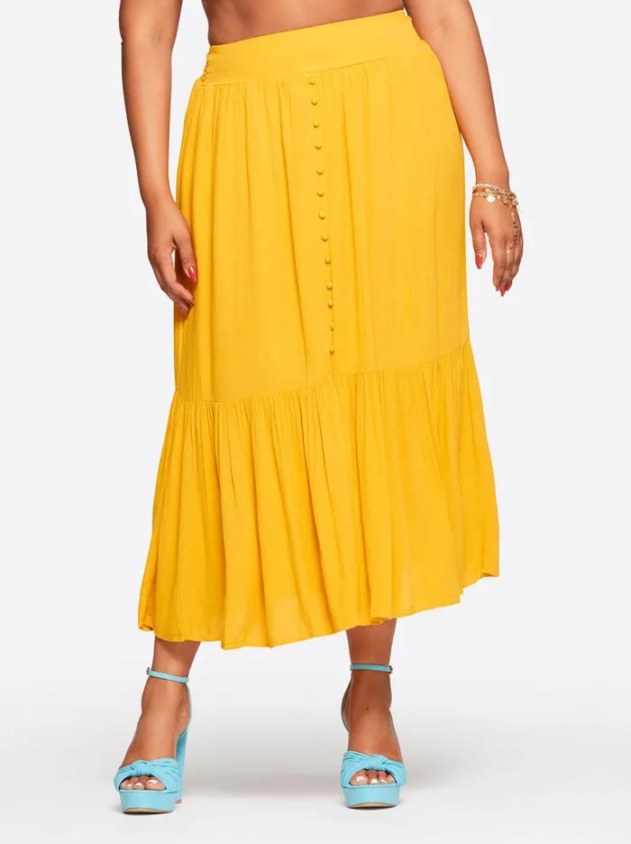 Women Kelsie Skirt In Golden Rod Jessica Simpson Bottoms