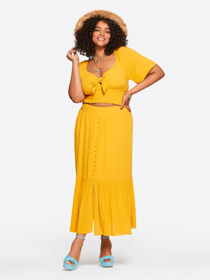 Women Kelsie Skirt In Golden Rod Jessica Simpson Bottoms