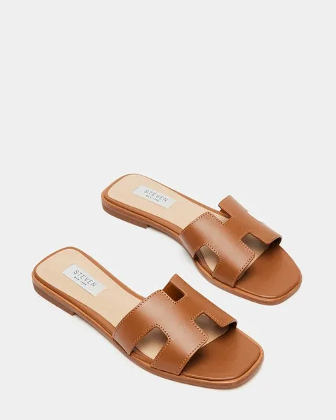 WomenKids039 HADYN COGNAC LEATHER Cognac Leather Steve Madden Sandals